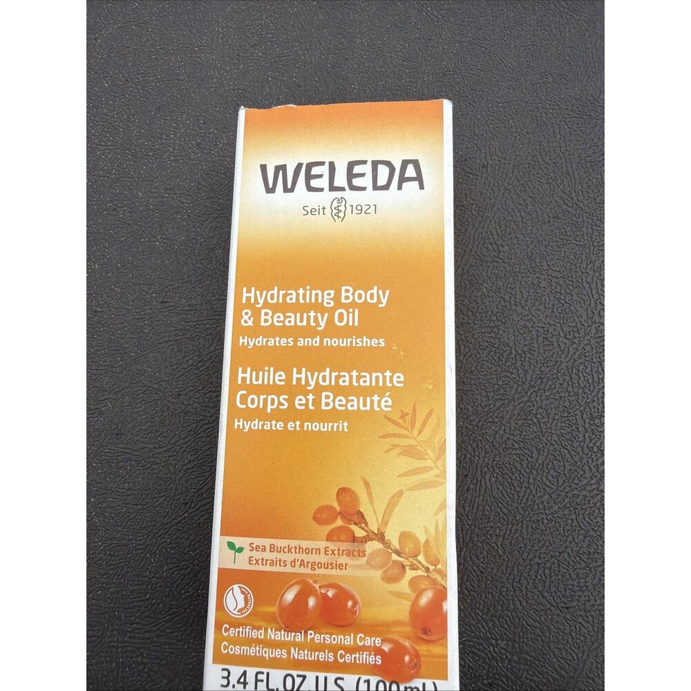 WELEDA Hydrating Body & Beauty Oil Sea Buckthorn Extracts 100 ml 3.4 fl oz NIB